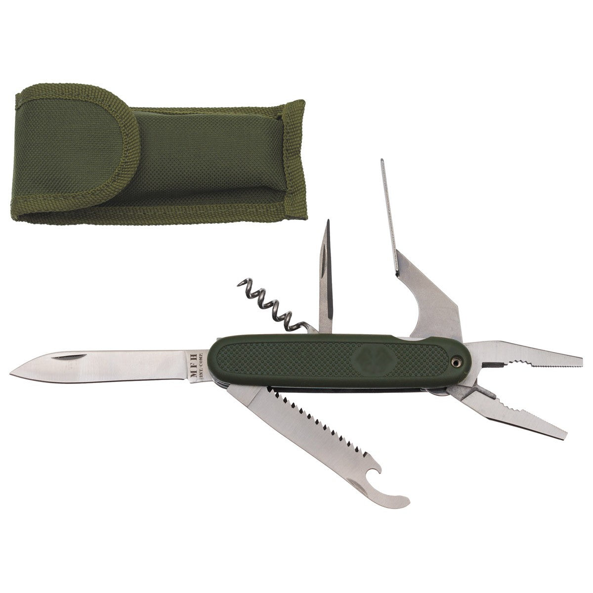 Taschenmesser, BW Style, oliv,mit Zange