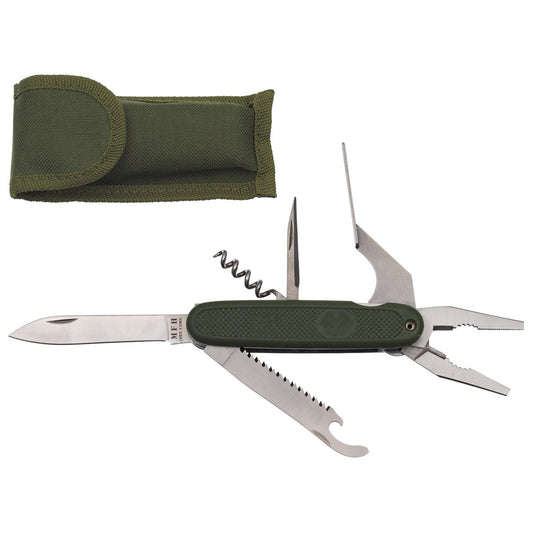 Taschenmesser, BW Style, oliv,mit Zange