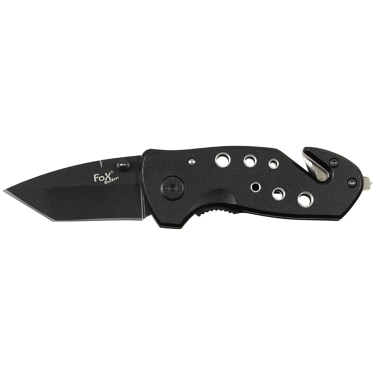 Klappmesser, Einhand, schwarz, Metallgriff