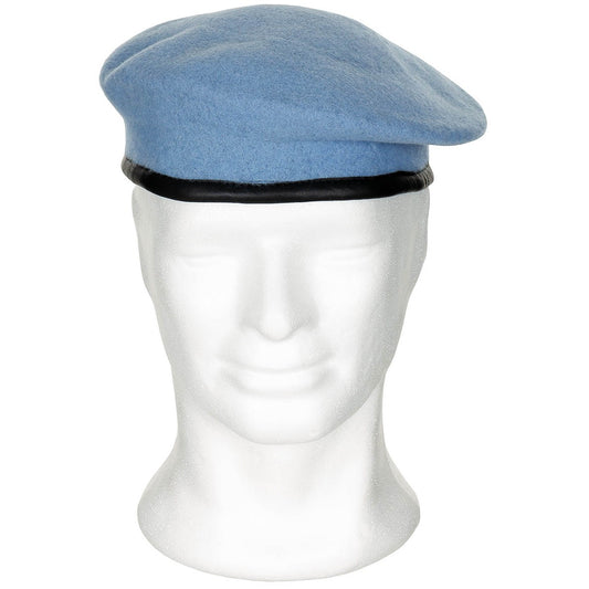 Franz. Barett, hellblau,neuw.