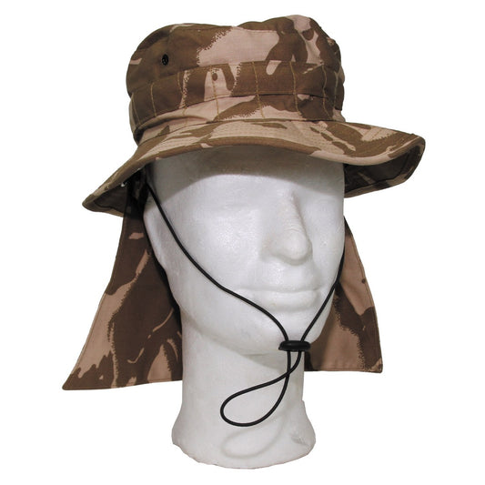Brit. Combat Buschhut,Nackenschutz,DPM desert, neuw.