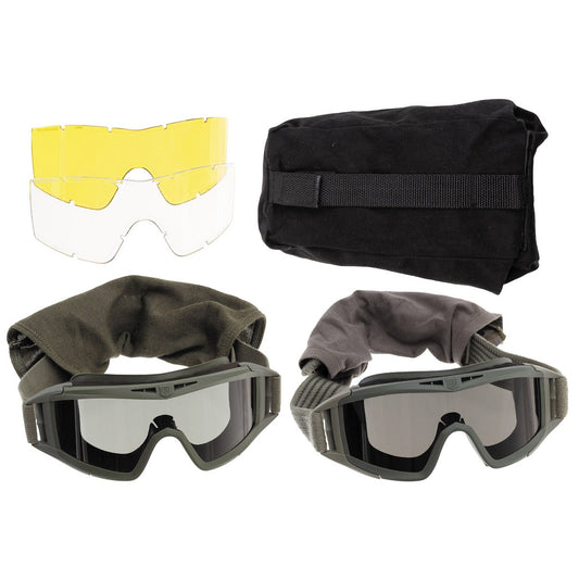 Schutzbrille, REVISION,Ersatzgläser, mit Hülle, neuw.