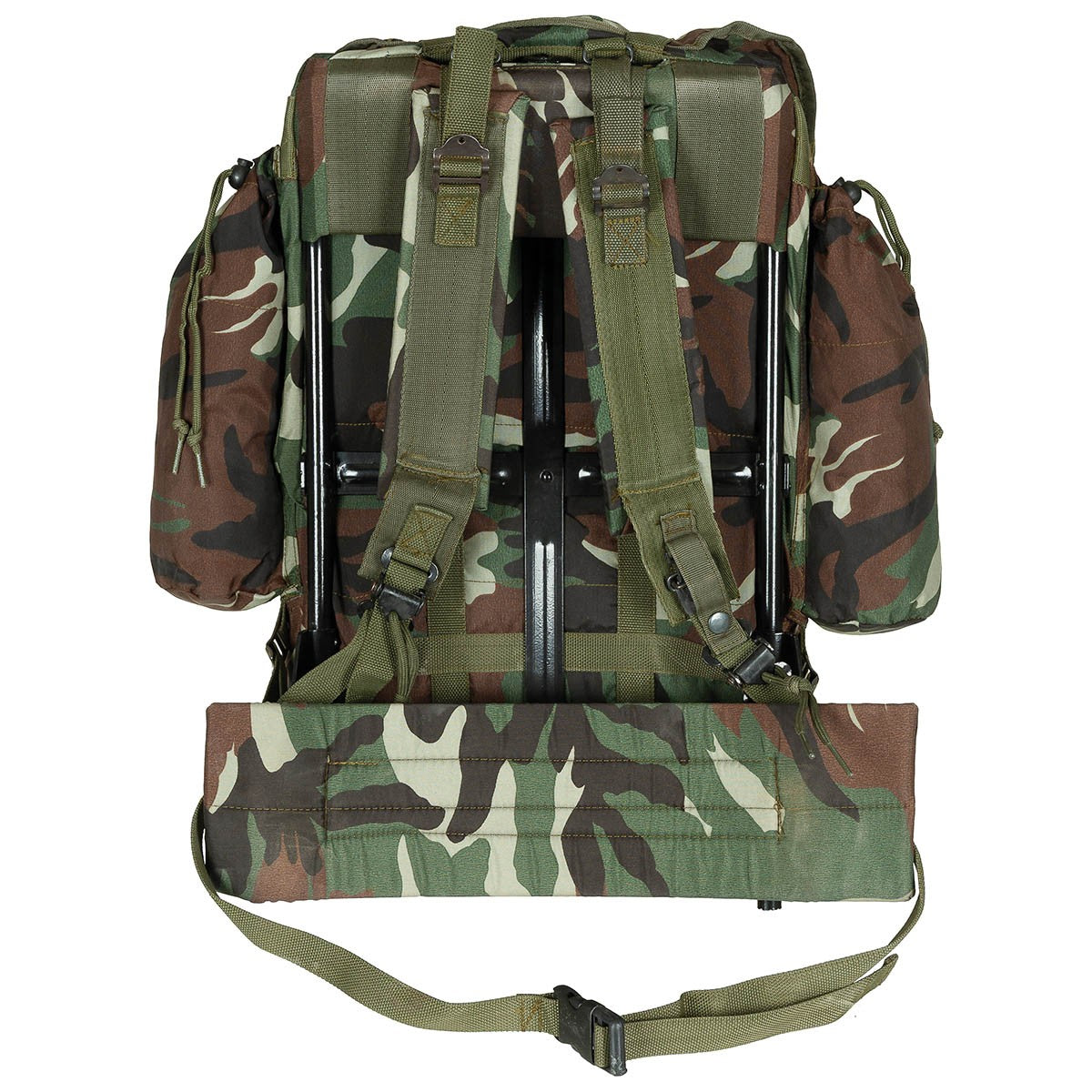 Türk. Rucksack, tarn, gebr.,TOP ZUSTAND, Metallgestell