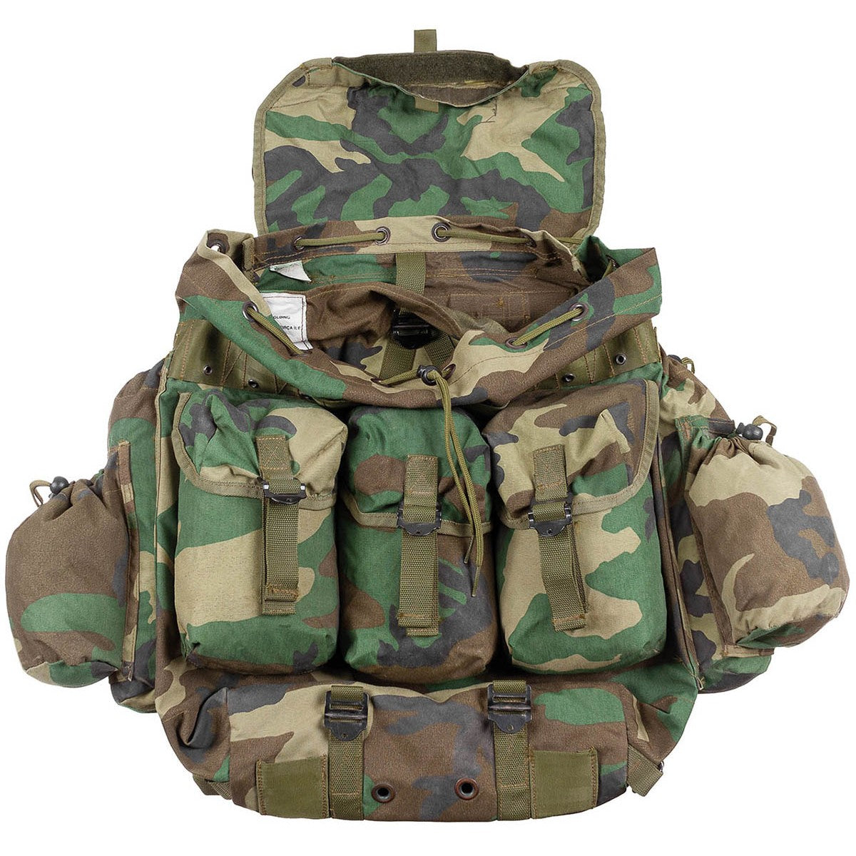 Türk. Rucksack, woodl., gebr.,TOP ZUSTAND, Metallgestell
