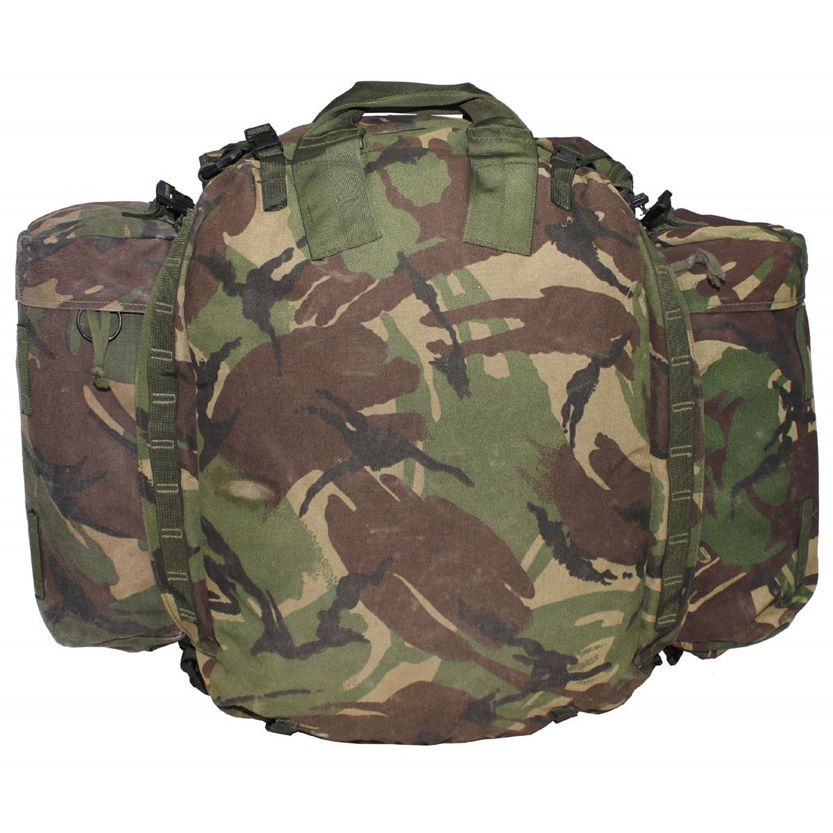 Brit. Rucksack, "Other Arms",Seitentaschen, DPM tarn, gebr.