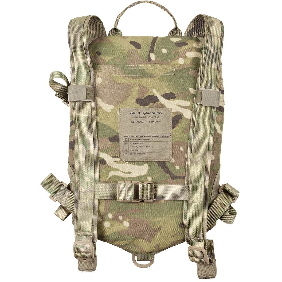 Israel. Trinkrucksack,"Rider",TPU-Beutel 3 l, MTP, gebr.