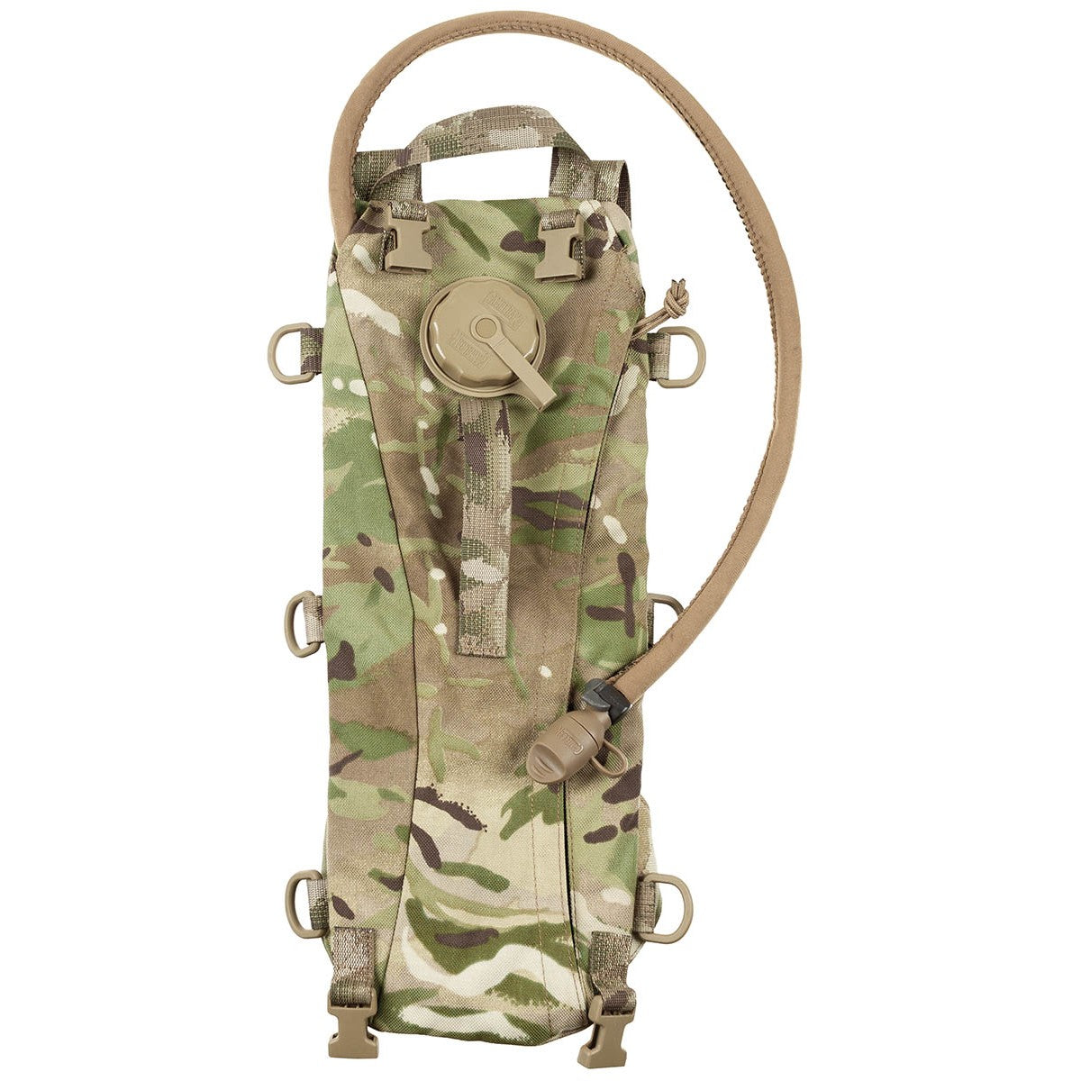 Brit. Trinkrucksack, MTP tarn,mit TPU-Beutel, gebr.