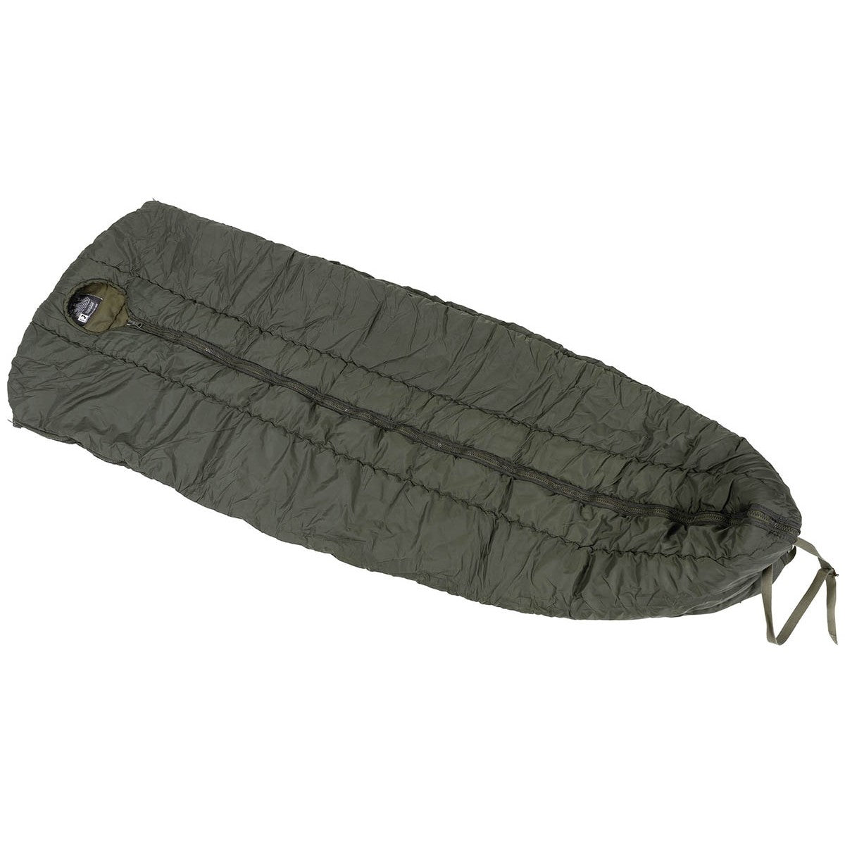 Öster.BH Schlafsack "Goldeck",Mumie, Armöffnung, oliv, gebr.