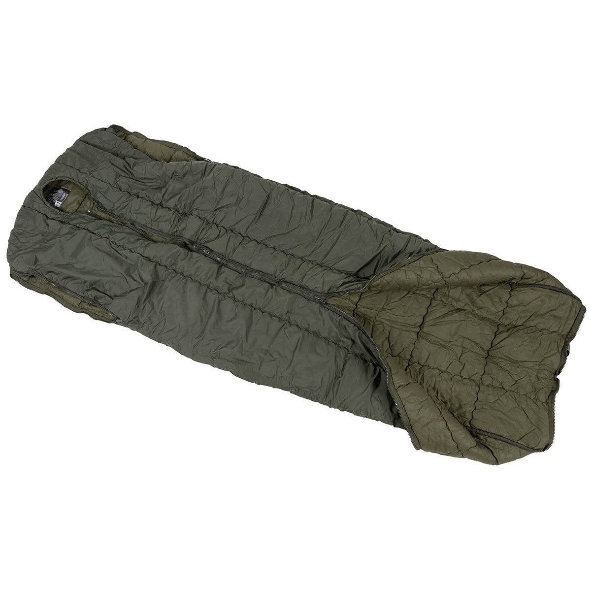 Öster.BH Schlafsack "Goldeck",Mumie, Armöffnung, oliv, gebr.