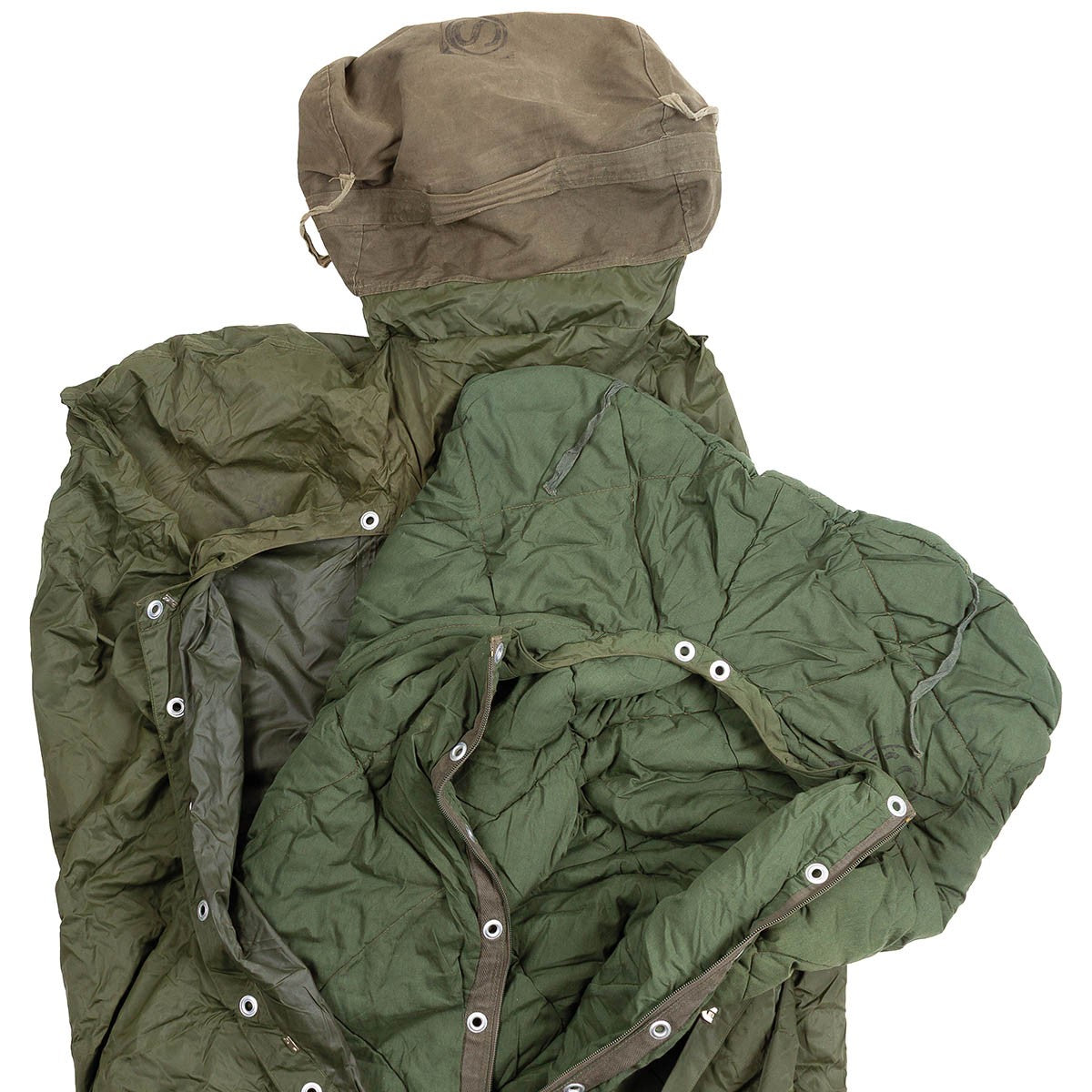 Ungar. Schlafsack,oliv, gebr.