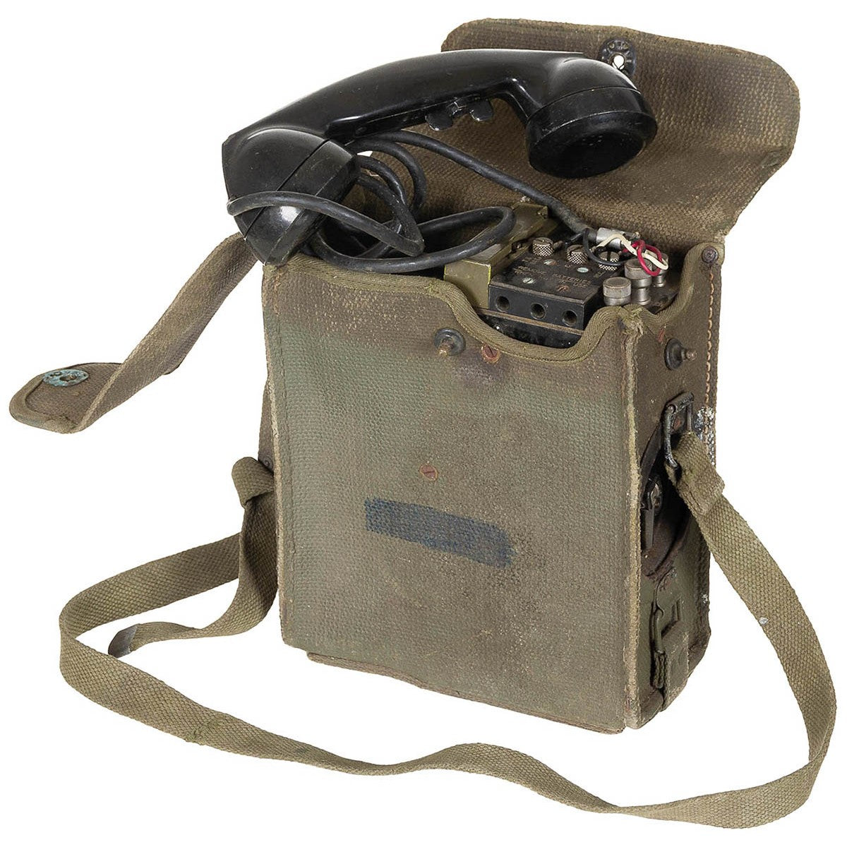 US Feldtelefon, EE-8,mit Canvastasche, gebr.,