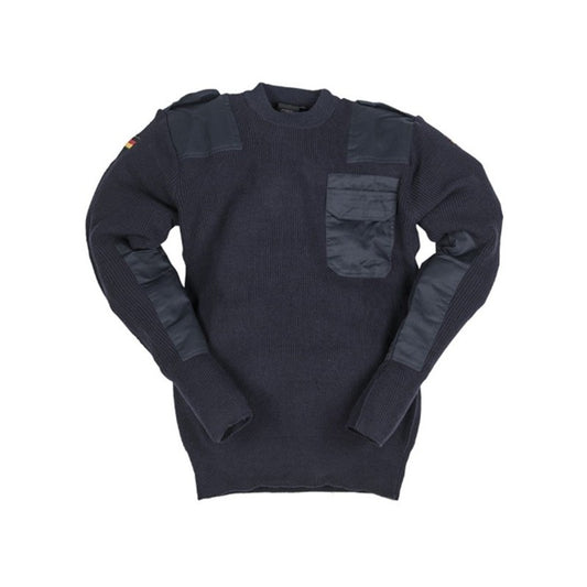 BW PULLOVER 80/WOLLE 20/POLYACRYL, DUNKELBLAU - RESTPOSTEN