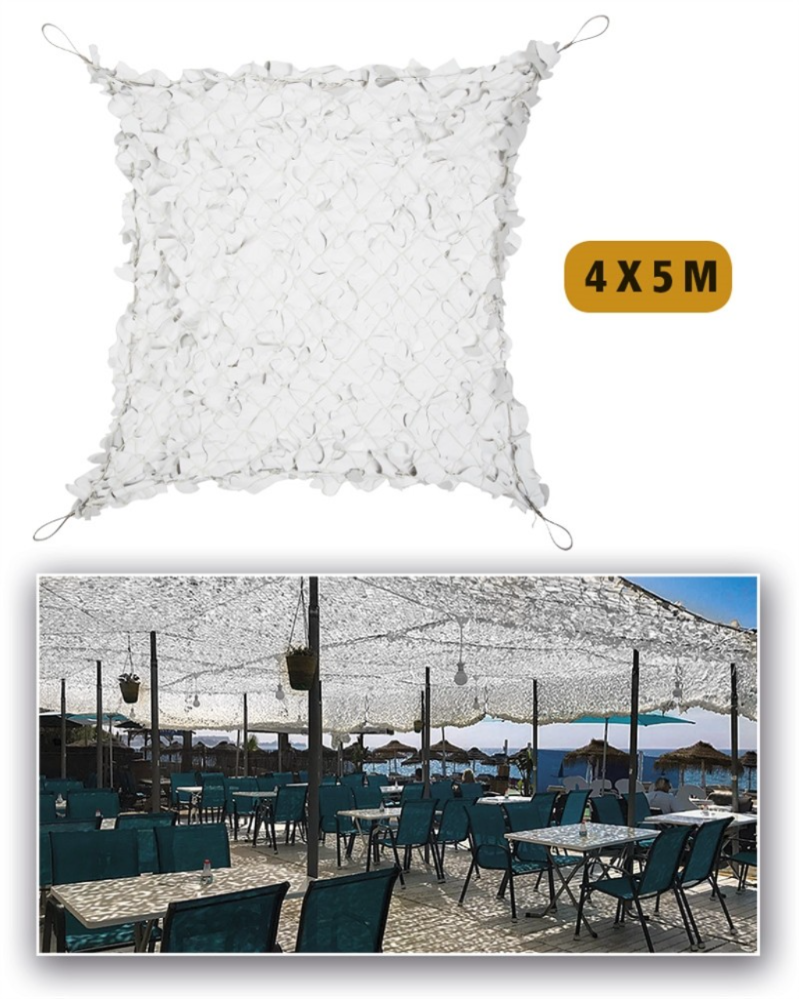 NETZ BROADLEAF ′SHADOW SAIL′ 4,0X5,0 WEISS